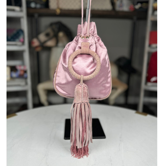 Bottega Veneta Handbags - Bottega Veneta Fringe Silk Handbag